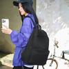 Schoolbag Large Capacity Solid Color Backpack Women's Casual ins Fashion Versatile Junior High School Student School Bag Korean Version Simple Travel 