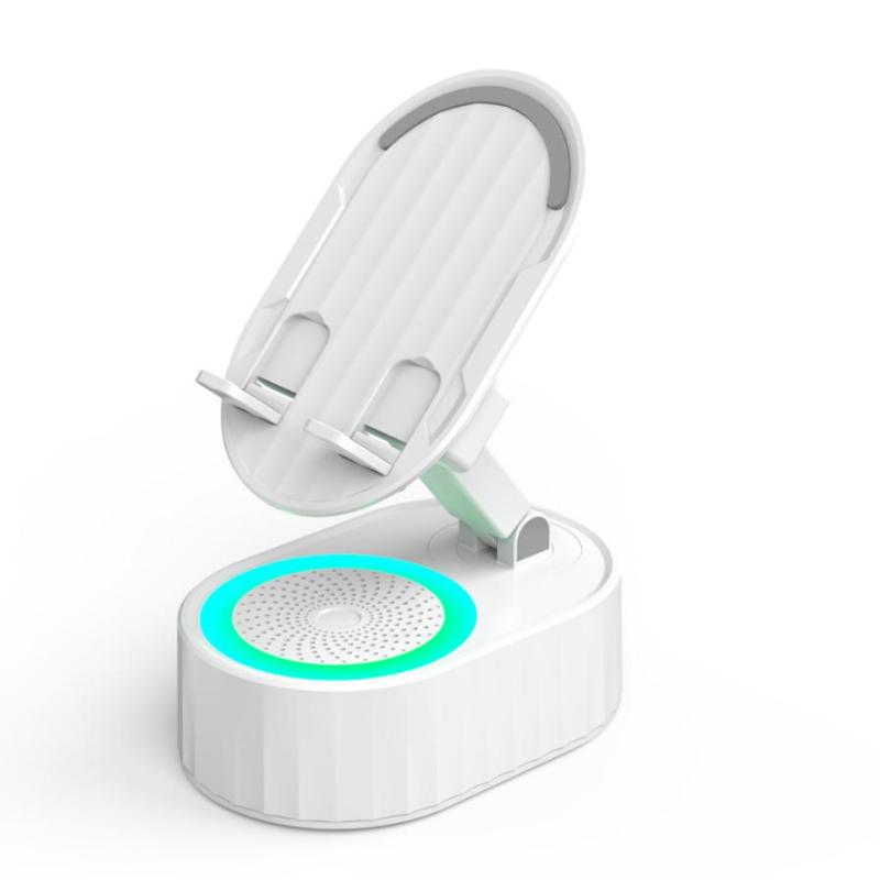 Индукционная Bluetooth-колонка с подставкой для телефона 6 в 1, держатель для телефона с вращающейся на 360° подставкой, внешний аккумулятор 3000 мАч