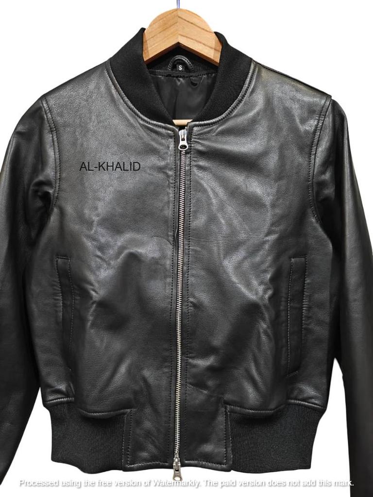 Black Women Soft Leather Jacket Bomber Style Genuine Lambskin Motorcycle Biker