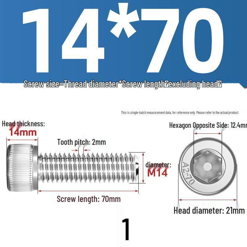 304 Stainless Steel Hex Socket Cap Screw with Extended Thread
