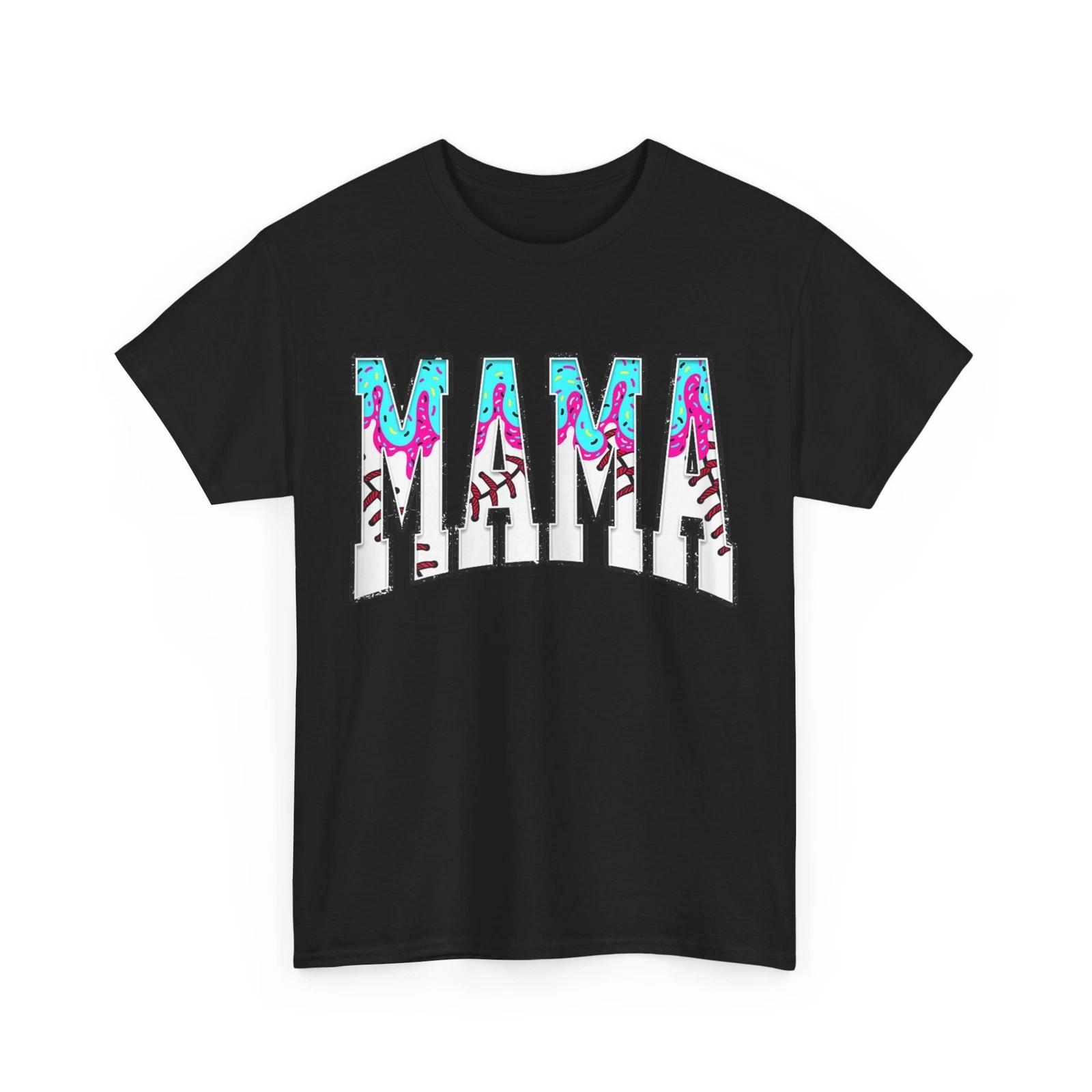 Baseball Mama Coquette Bow Game Day Baseball Mom Mother Shirt L