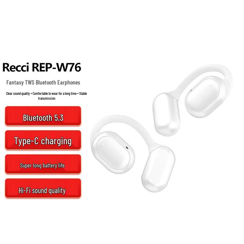 

Recci REP-W76 Ear-Hook Bluetooth Wireless Headphones
