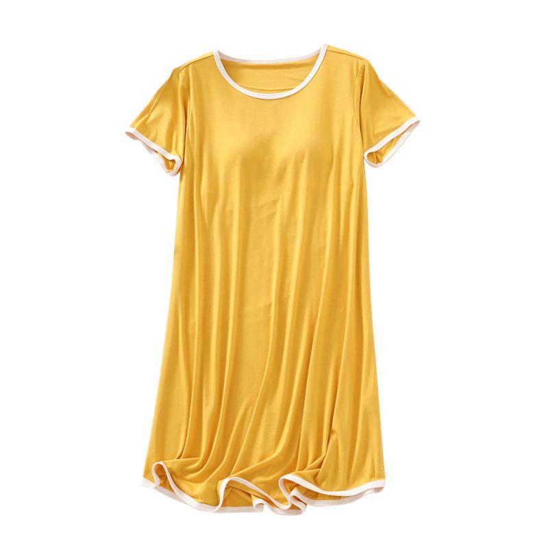 Women Loose Casual Nightdress Short Sleeve Dress