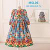 Flower Girl Princess Dress For Weddings Summer Kid Formal Bow Long Gown For School Evening Party Children New Year Cloth