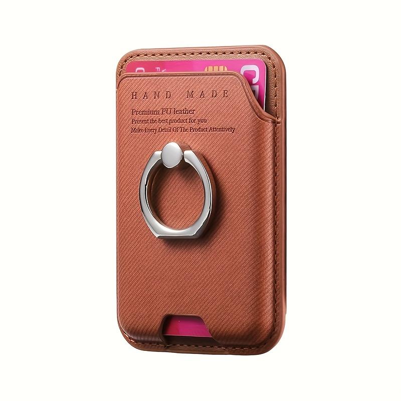 Phone Card Holder Ring Stand Card Pouch Magnetic Cards Holder Magnetic Ring Suitable for Most Phone Models Universal For Magsafe