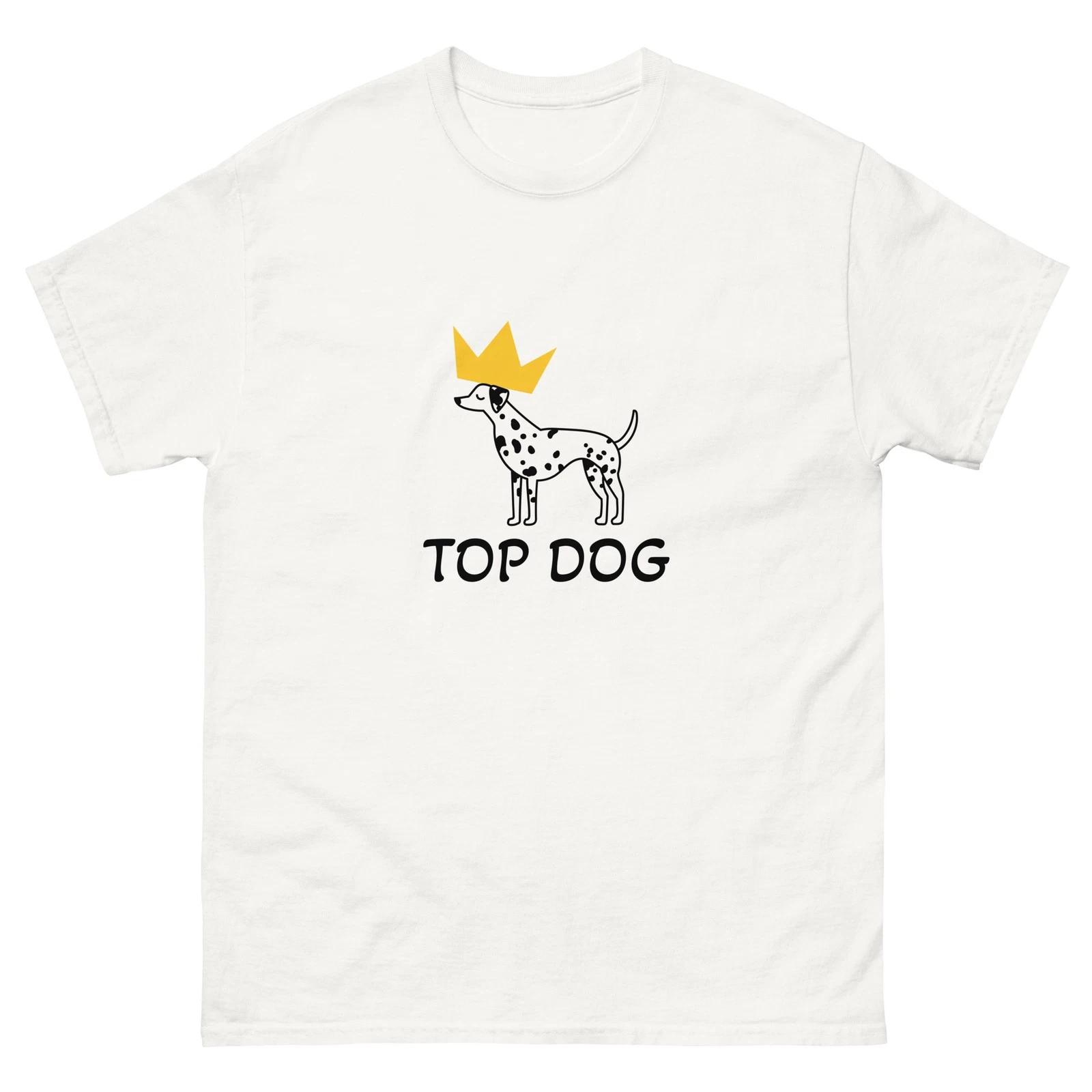 Tog Dog Dalmation Crown Dog Lover classic white tee shirt t-shirt L