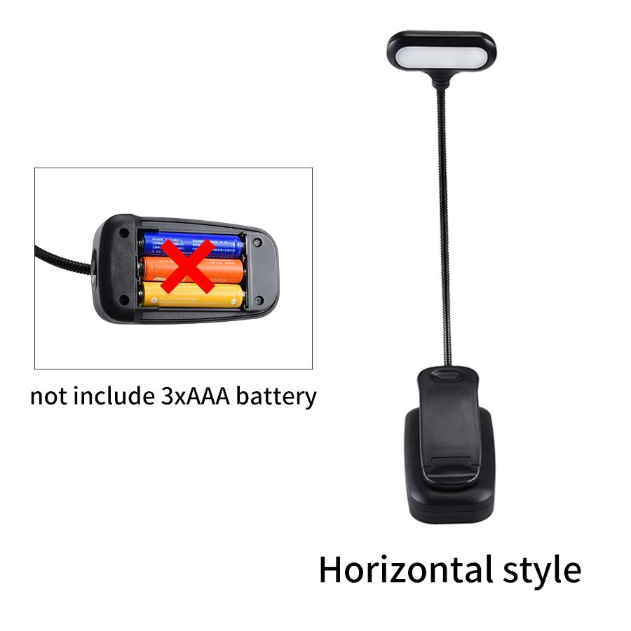 

Светодиодная лампа Clip LED Book Light с 5 светодиодами, питание от батареек типа ААА, портативная гибкая лампа для чтения, защита глаз, для учебы, офиса, для студентов