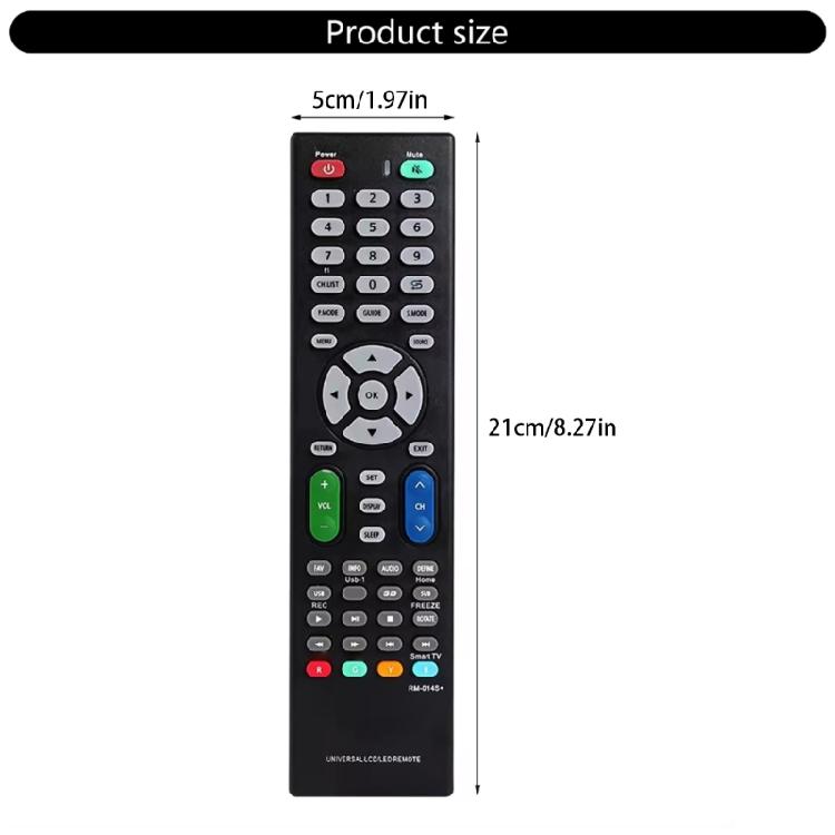 LCD TV Remote Control Replacement Remote Controller Media Player for RM-014S+ HDTV Remote Media Player Accessories