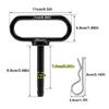Trailer Hitch Pins 1/2 Inch Securely Hitch Lawn Tow Behind Attachment Hitch Pin Accessories Trailer Gate Pin For Mowers Heavy