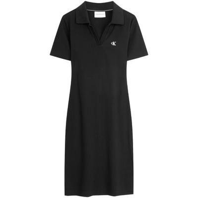 Ss24 Series Letter Embroidered V-Neck Short Sleeve Dress Women Dresses Space-Black J223724