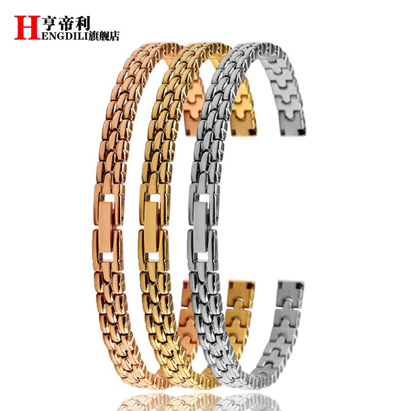 6mm 8mm 10mm 12mm 14mm 16mm Lucido Donna Piccola Taglia Cinturino Universale Acciaio Inossidabile moda Cinturino per Orologio Donna oro rosa Bracciale