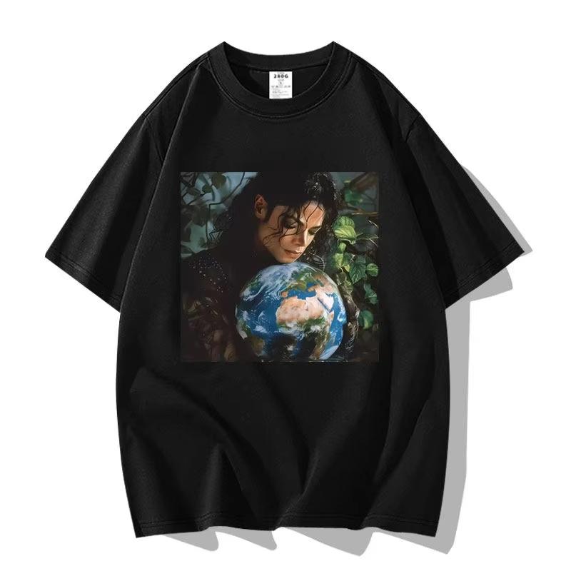 2026 Limitovaná edice Vzor Michael Jackson Pánská a dámská Nová letní trička pro dospělé Rodiče Móda Y2K