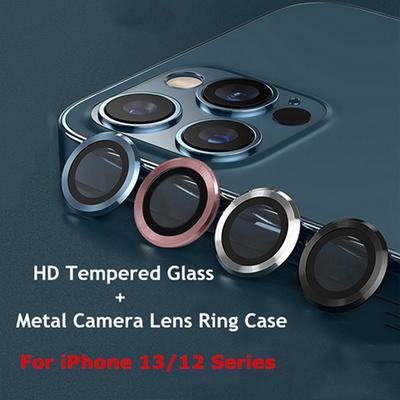 For iPhone 13 12 Pro Max Camera Lens Protectors Camera Metal Ring Glass for iPhone 11 12 13pro Max 13mini 13pro Protective Cap