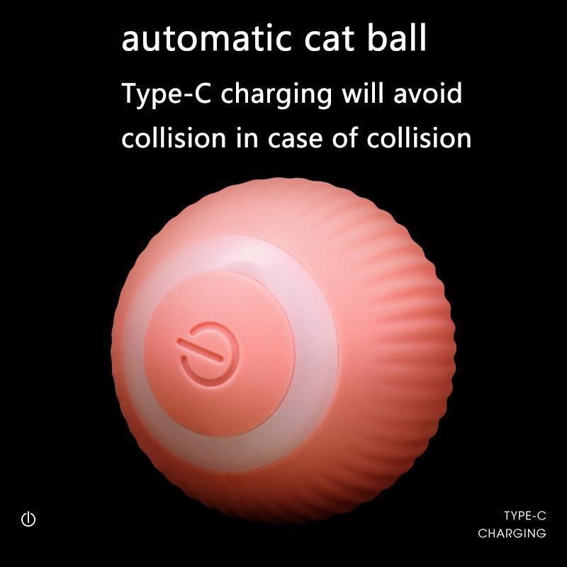Smart Cat Toys Electric Cat Ball Automatic Rolling Ball Cat Interactive Toys Training Self-moving Kitten Toys for Indoor Playing