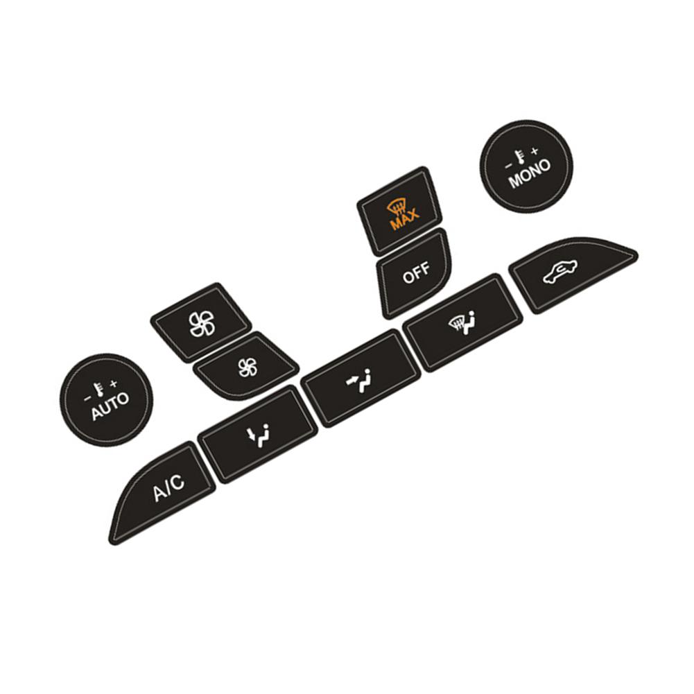 Accesorii Autocolant de reparații Comutator de comandă aer condiționat auto negru