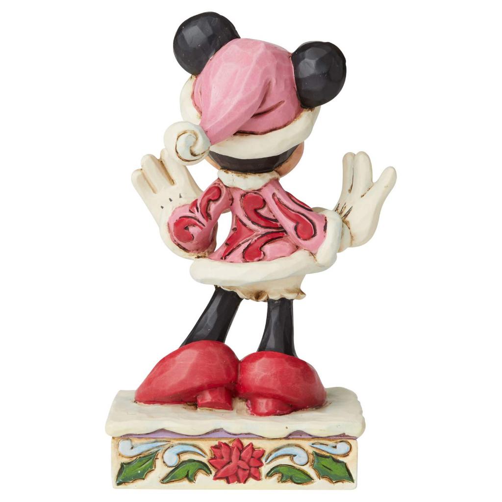 Enesco Minnie Wonderful Christmas Figurine, Disney Traditions, 6002843, W7 X H11.7 X D4.4cm [Parallel Import]