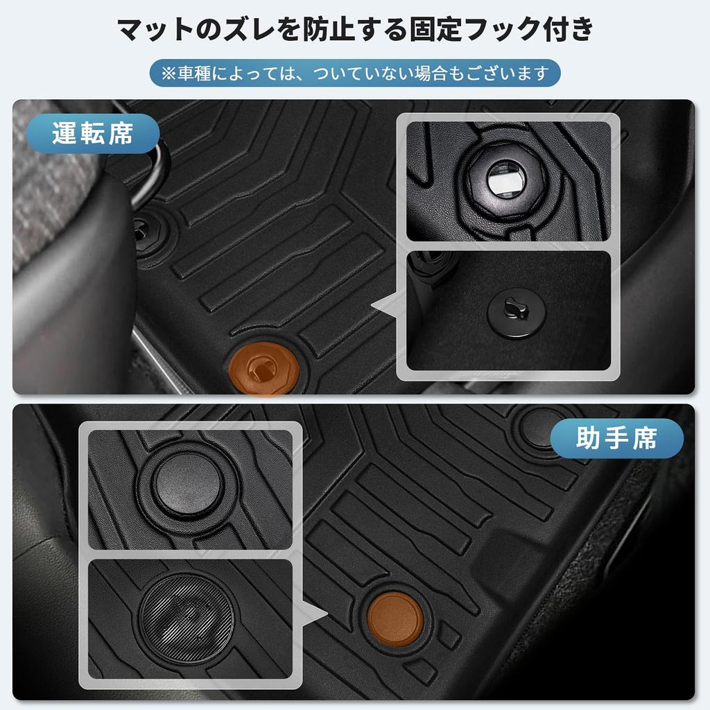 Nouveau Design de Sol Série 10 Sienta pour SIENTA 10 3D TPE Facile Voiture 3D Ensemble Intérieur Personnalisé Tapis de Sol Sienta, Série Spécifique au Véhicule 7 Passagers,