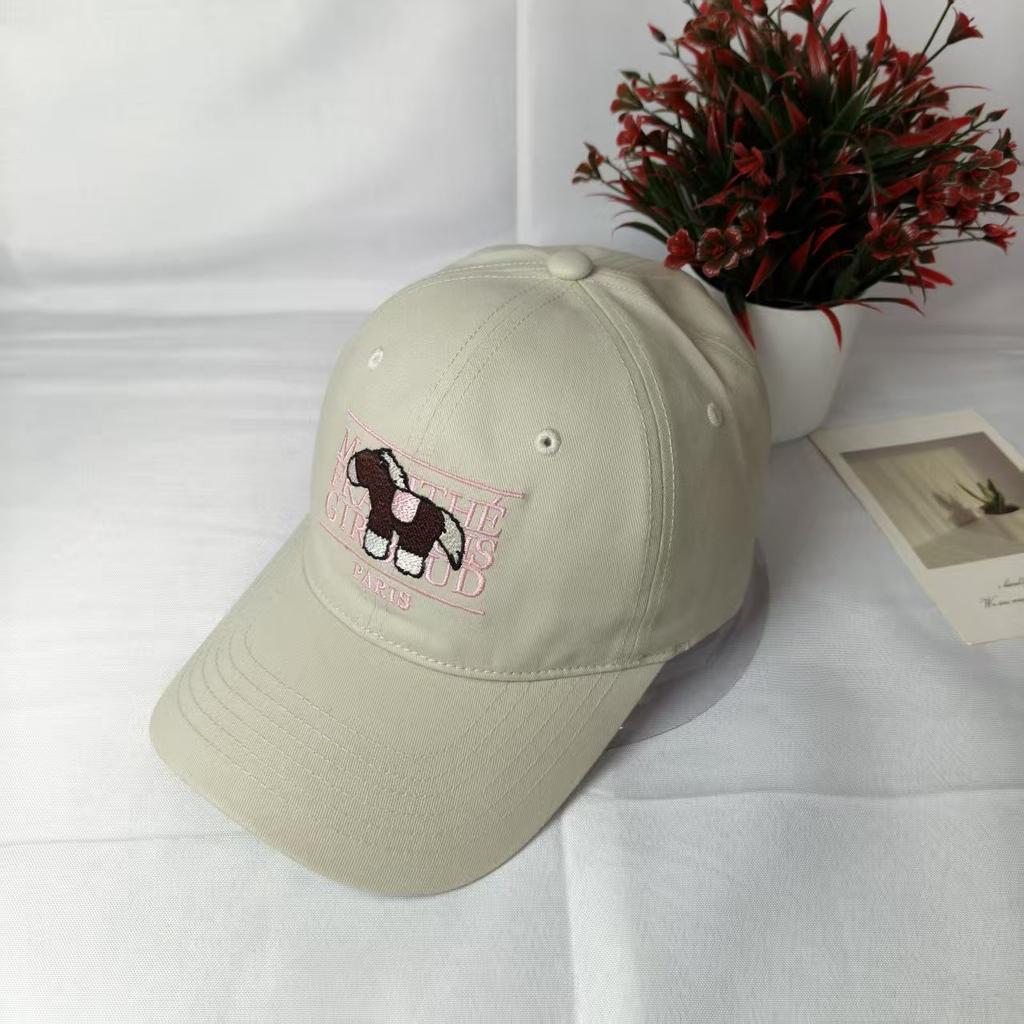 Year of the Horse series classic cartoon cap for men and women couples pony embroidered curved brim baseball cap summer