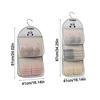 Durable 2/3Layer Underwear Storage Bag Large Capacity with Hanger Socks Hanging Bag Multi-layer Wardrobe Organizer