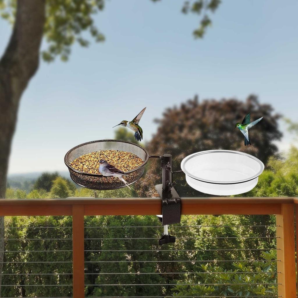 Hanging Bird Tableware Garden Outdoor Bird Feeder Garden Wall Mounted Bird Bath