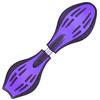 S-Board Kids' Skateboard with Light-Up Tires, 2 Wheels, Purple, FJ1541-purple