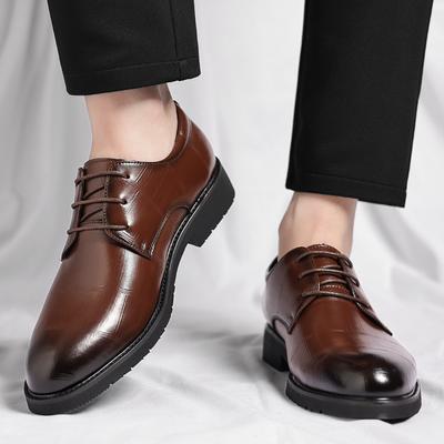 Sapatos formais de couro masculinos da moda Estilo clássico retrô de cavalheiro Lazer Negócios Festa Casamento Noivo Marrom Preto Sapatos de escritório para Adultos
