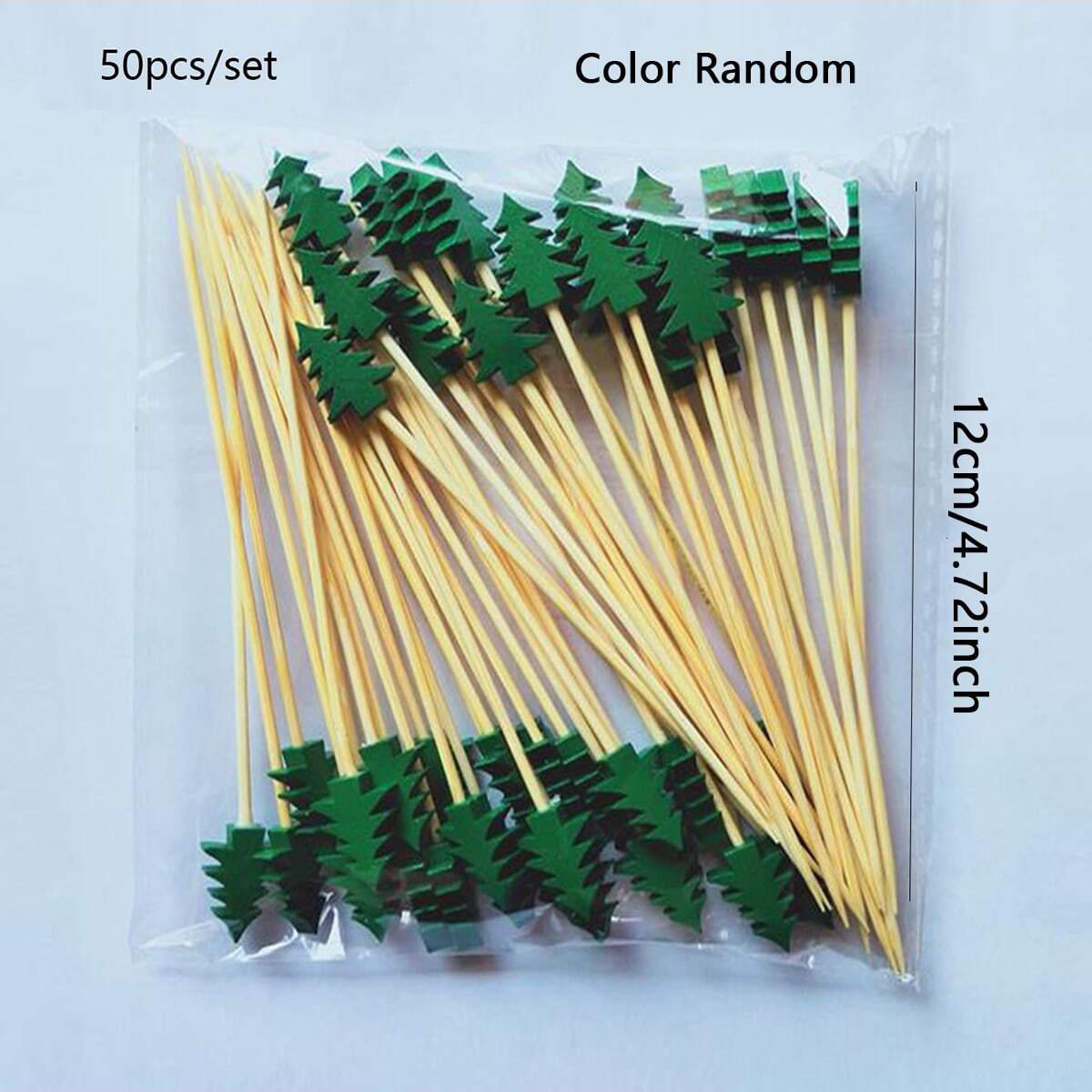 

50 шт. Табличка для фруктов - Декоративная для фруктов, принадлежности для вечеринок, праздничные украшения - Идеально подходит для рождественского подарка, вечеринки и многого другого