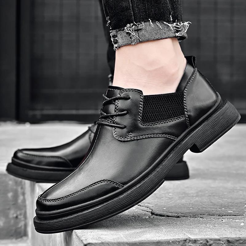 Hot Selling Men's Business Shoes Europe America High-end Banquet Dress Shoes Men's Genuine Leather Shoes Outdoor Casual Shoes