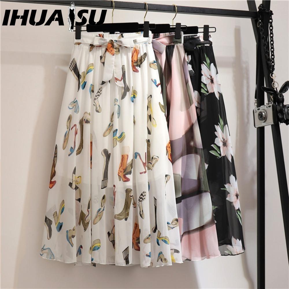 

IHUASU 17Color Women s Fashion Casual Summer Spring Skirt one size