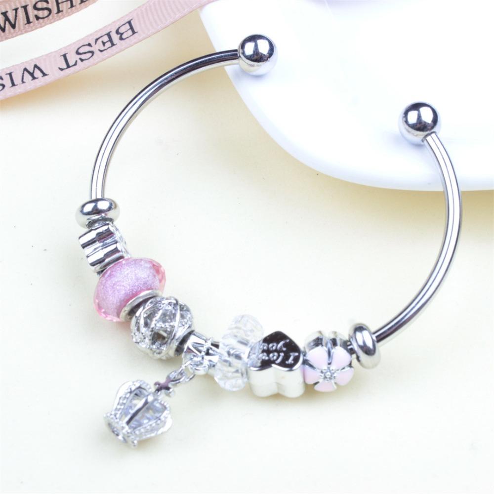 Beaded Bracelet Bangle Multi Element Stainless Steel Copper Alloy Open Spring Snake Bone Chain