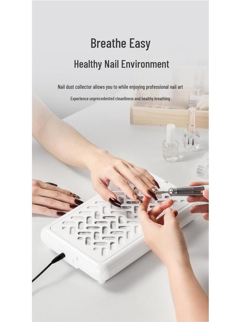 High-Speed Turbo Stepless Manicure Dust Collector & Nail Grinder