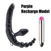 Double Penetration strapon dildo vibrator for couples Vibrating Faloimitator Anal Beads Butt Plug Sex Toys For Adults Woman