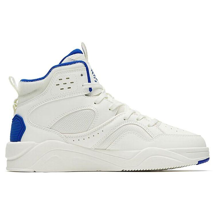 Anta Flame 3.0 Slip Resistant Durable High Top Skate Shoes Women Skate Shoes White Blue 122248088-3