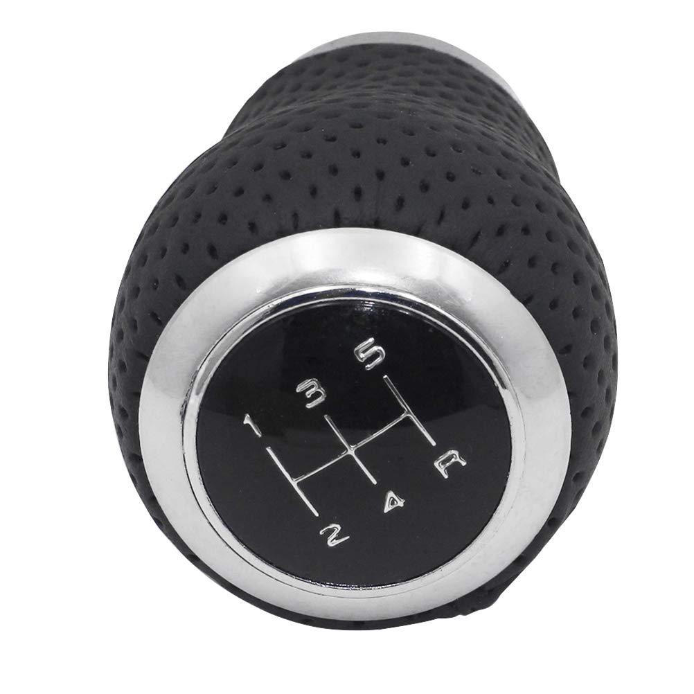 Sakan Hlavice řadicí páky 5 rychlostí 8*5cm Hliník Černý steh (Černé prošívání 2)