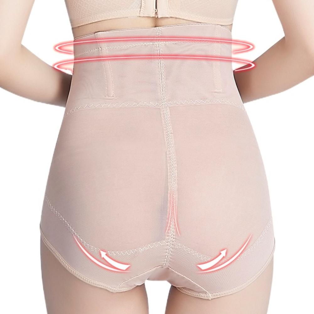 Floral Postpartum Body Shaper Buckle Butt Lifting Briefs Slimming Underpants Women  Female