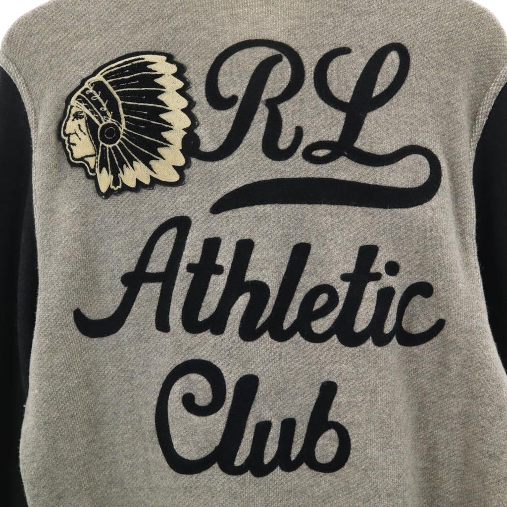 Ungetragen POLO RALPH LAUREN Baseballjacke mit Buchstaben-Patch S grau Herren Gebraucht