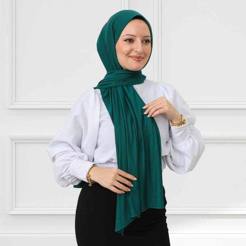 Hijab für Damen, Viskose-Schal, leicht, muslimischer Hijab, langer Schal, islamische Schals, türkisches Seiden-Kopftuch für Damen