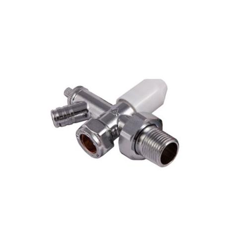 Securplumb Chrome Plated Radiator Valve & Drain Off