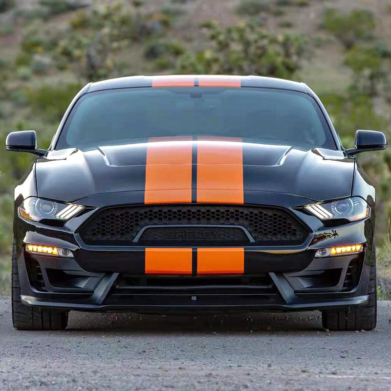 18-23 Ford Mustang Front Bumper Shelby Super Snake Wide Body Kit