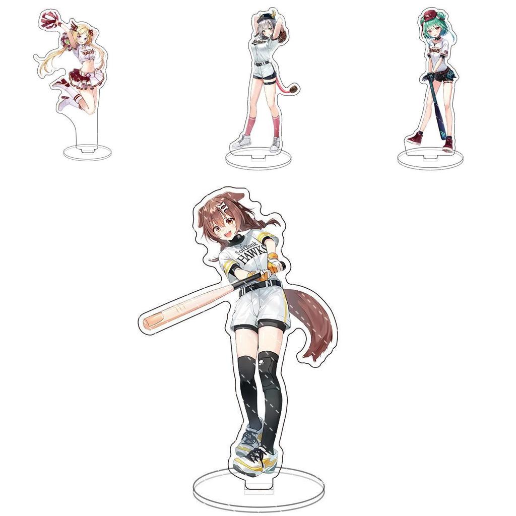 Stunning Hololive Anime Acrylic Stand Figure Ornament With Aqua Akai Shirakami Pekora Natsuiro Inugami Sakura