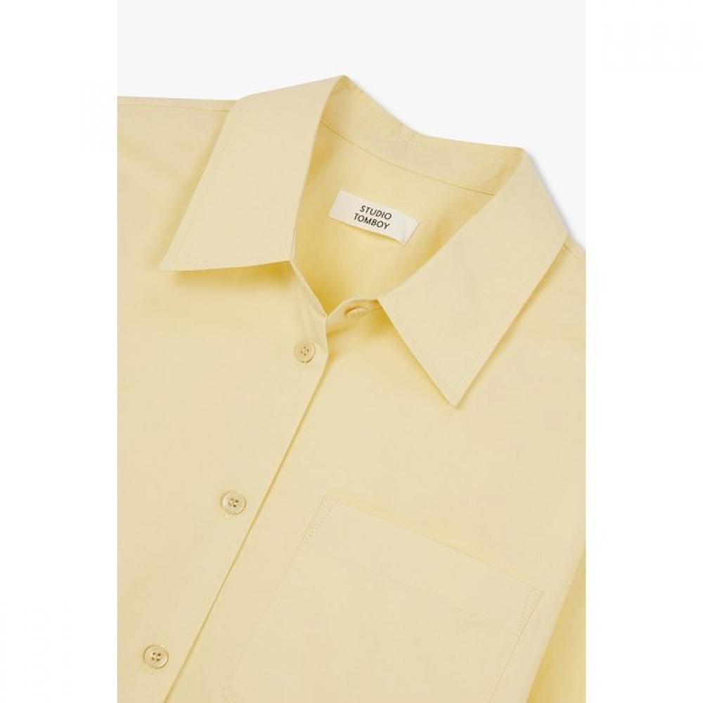 Studio Tomboy Oversized Shirt With Back Button Detail 9105121101ar 