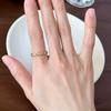 Retro Rose Shell Pearl Ring Female Colorful Sugar Cube Ring  Personality Adjustable Wave Pattern Ring Jewelry Gift