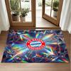 Bayern Munich Design Crystal Velvet Rug Soft Decorative Mat for Bedroom Entrance