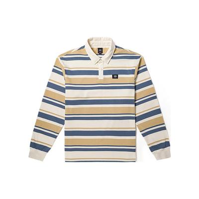 Striped Long Sleeve Polo Shirt Unisex Tops Off-White VN000FS1CFH