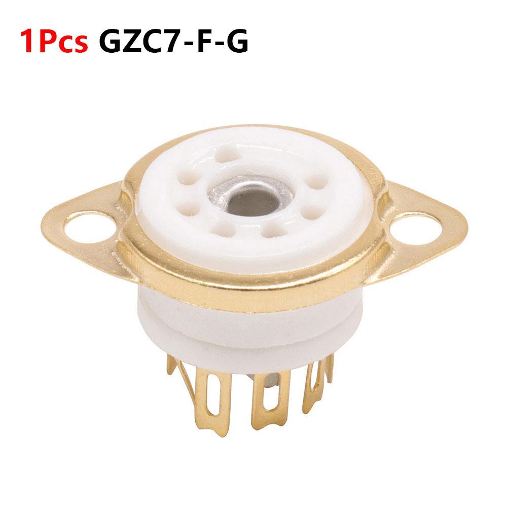 1Pcs DIY Valve Base PCB Mount GZC7-F GZC7-F-G for EAA91 EC92 6X4 EZ90 6Z4 EF95 Audio Amplifier