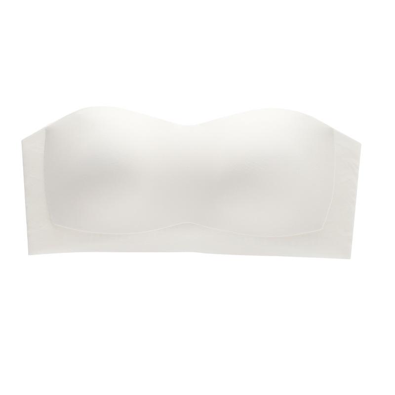 Women's Strapless Anti-Slip Seamless Bandeau Bra for Small Chest - Invisible, Thin, and Beautiful Back Design