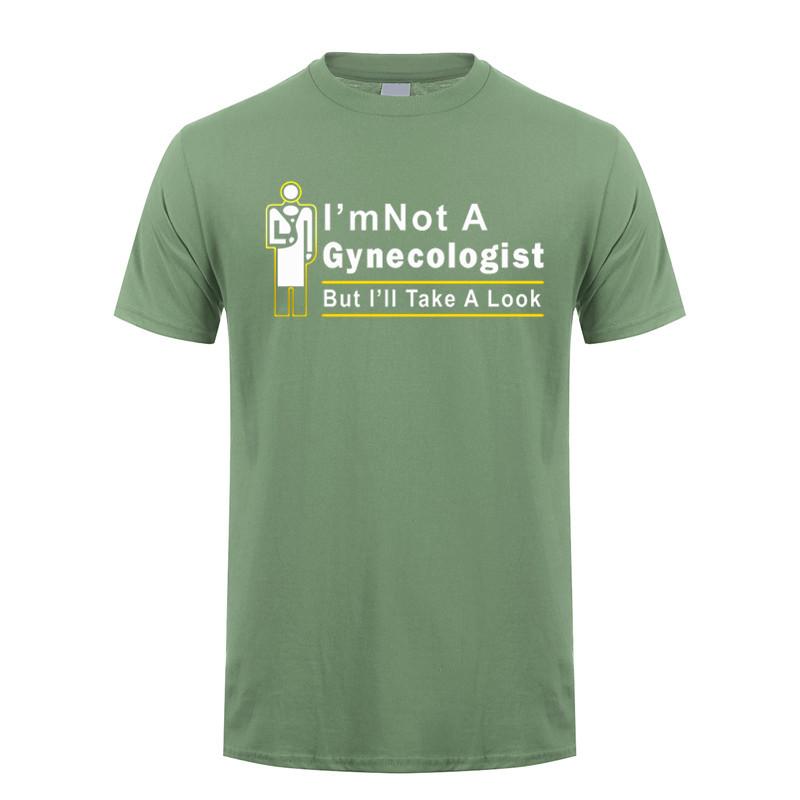 Im Not A Gynecologist But Ill Take A Look T Shirt Summer Short Sleeve Funny Doctor Tshirts Cotton Unisex Tshirt Tops