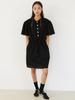 ROHEE APPAREL Oversized Lace Shirt Dress (+Inner Dress Set) / Black