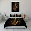 "Musical Instrument Art Decor Set" Multiple sizes kid's and adults' bedroom Exquisite 3PC bedding set, gift