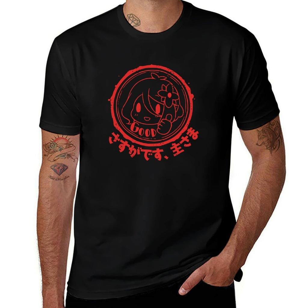 Sasugadesu, Aruji-sama T-Shirt Casual Loose Fit Summer Tee Shirt